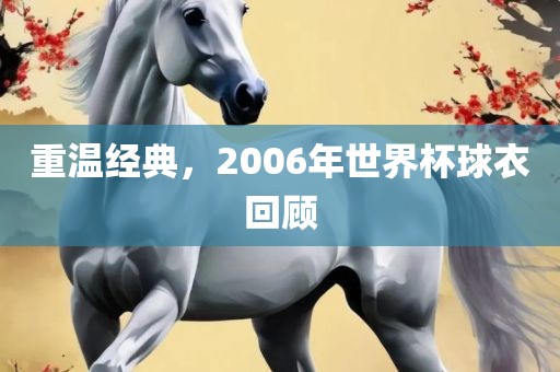 重温经典，2006年世界杯球衣回顾