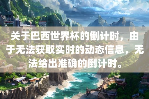 关于巴西世界杯的倒计时，由于无法获取实时的动态信息，无法给出准确的倒计时。