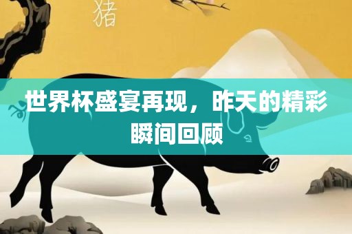世界杯盛宴再现，昨天的精彩瞬间回顾