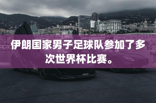 伊朗国家男子足球队参加了多次世界杯比赛。