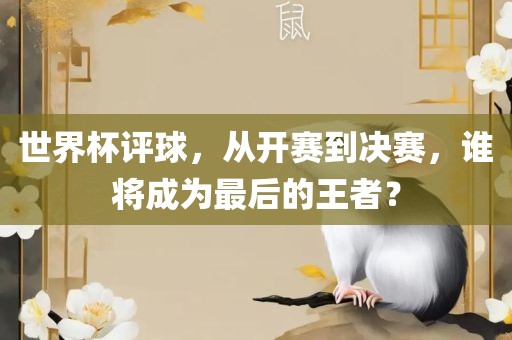 世界杯评球，从开赛到决赛，谁将成为最后的王者？