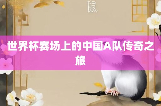 世界杯赛场上的中国A队传奇之旅