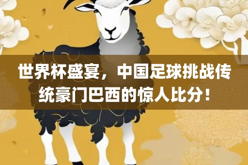 世界杯盛宴，中国足球挑战传统豪门巴西的惊人比分！