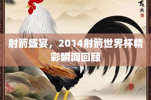射箭盛宴，2014射箭世界杯精彩瞬间回顾