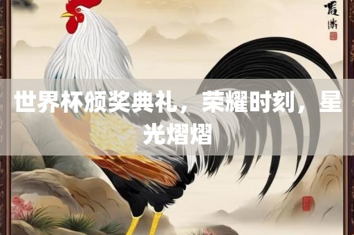 世界杯颁奖典礼，荣耀时刻，星光熠吉安市靖泰电力工程有限公司熠