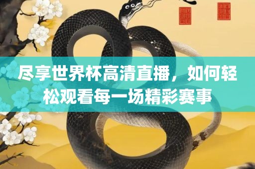 尽享世界杯高清直播，如何轻松观看每一场精彩赛事