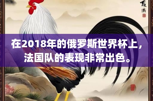 在2018年的俄罗斯世界杯上，法国吉安市靖泰电力工程有限公司队的表现非常出色。
