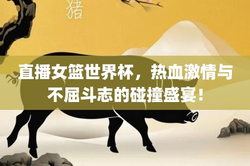 直播女篮世界杯，热血激情与不屈斗志的碰撞盛宴！吉安市靖泰电力工程有限公司