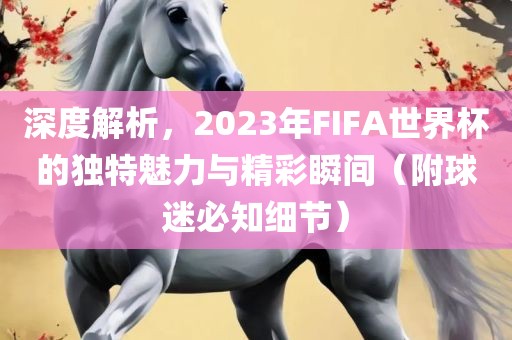 深度解析，2023年FIFA世界杯的独特魅力与精彩瞬间（附球迷必知细节）吉安市靖泰电力工程有限公司