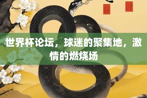 世界杯论坛，球迷的聚集地，激情的燃烧场