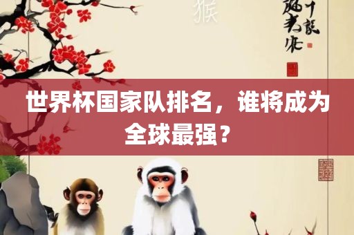 世界杯国家队排名，谁将成为全球最强？吉安市靖泰电力工程有限公司