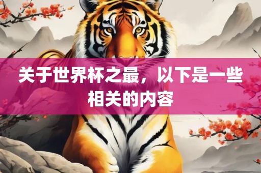 关于世界杯之最，以吉安市靖泰电力工程有限公司下是一些相关的内容