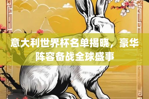 意大利世界杯名单揭晓，豪华阵容备战全球盛事