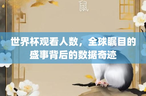世界杯观看人数，全球瞩目的盛事背后的数据奇迹