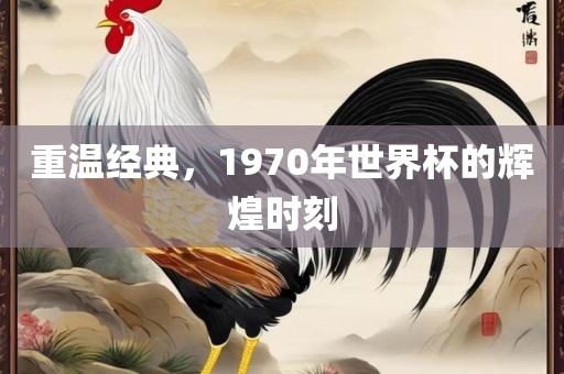 重温经典，1970年世界杯的辉煌时刻