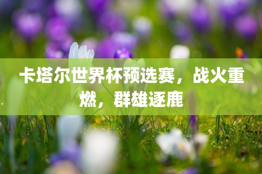 卡塔尔世界杯预选赛，战火重燃，吉安市靖泰电力工程有限公司群雄逐鹿