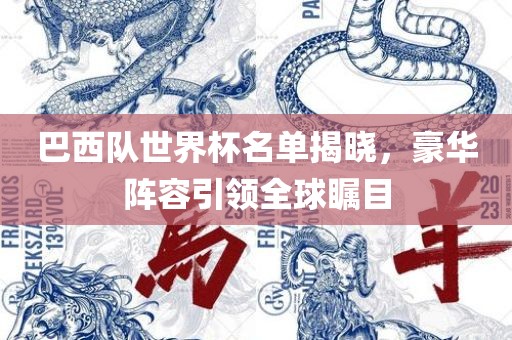 巴西队世界杯名单揭晓，豪华阵容引领全球瞩目