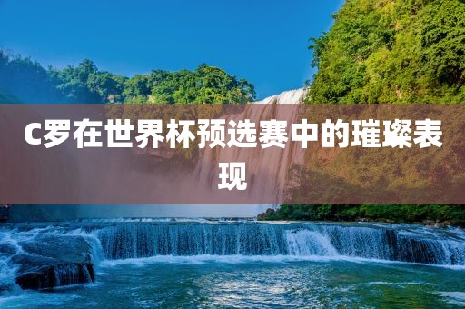 C罗在世界杯预选赛中的璀璨表现
