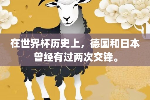 吉安市靖泰电力工程有限公司在世界杯历史上，德国和日本曾经有过两次交锋。