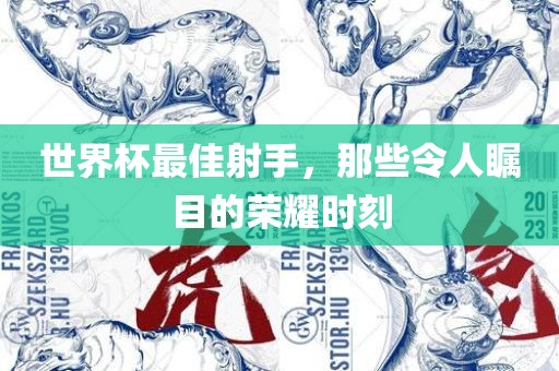 世界杯最佳射手，那些令人瞩目的荣耀时刻
