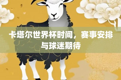卡塔尔世界杯时间，赛事安排与球迷期待