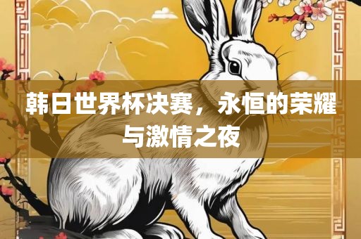 韩日世界杯决赛，永恒的荣耀与激情之夜
