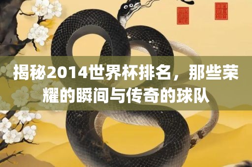 揭秘2014世界杯排名，那些荣耀的瞬间与传奇的球队吉安市靖泰电力工程有限公司