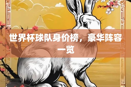世界杯球队身价榜，豪华阵容一览