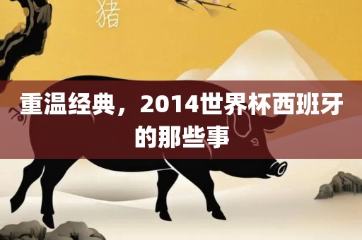 重温经典，2014世界杯西班牙的那些事