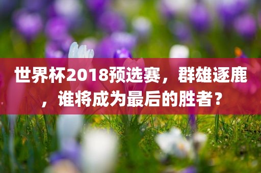 世界杯2018预选赛，群雄逐鹿，谁将成为最后的胜者？