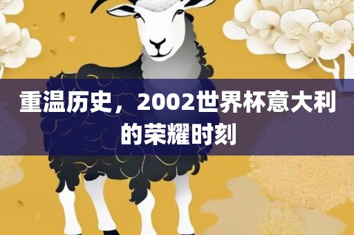 重温历史，2002世界杯意大吉安市靖泰电力工程有限公司利的荣耀时刻