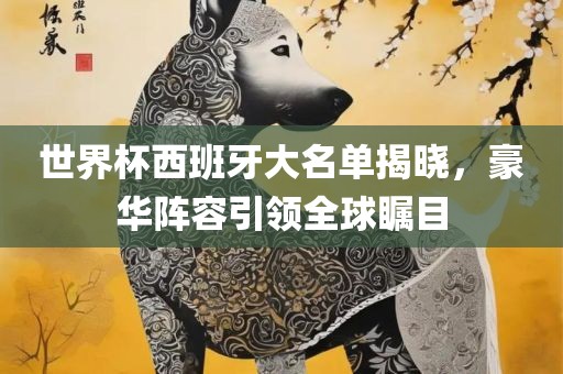 世界杯西班牙大名单揭晓，豪华阵容引领全球瞩目