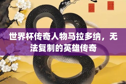 世界杯传奇人物马拉多纳，无法复制的英雄传奇