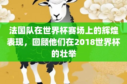 法国队在世界杯赛场上的辉煌表现，回顾他们在2018世界杯的壮举