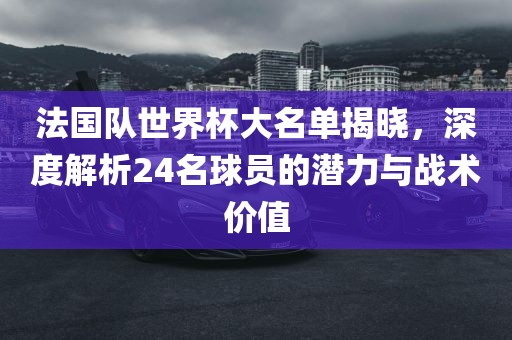 法国队世界杯大名单揭晓，深度解析24名球员的潜力与战术价值吉安市靖泰电力工程有限公司