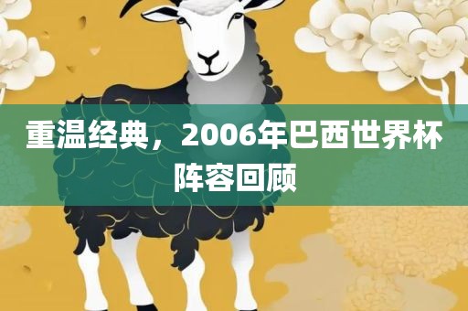 重温经典，2006年巴西世界杯阵容回顾吉安市靖泰电力工程有限公司