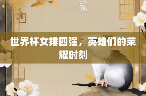 世界杯女排四强，英雄们的荣耀时刻