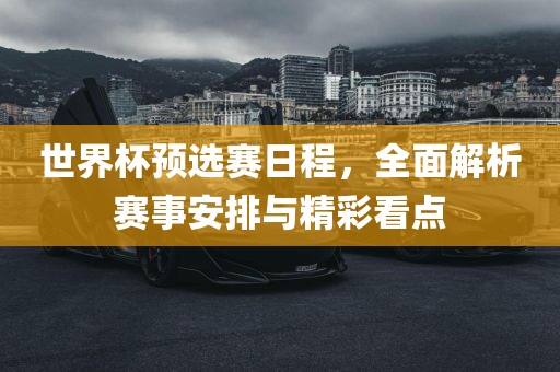 世界杯预选赛日程，全面解析赛事安排与精彩看点