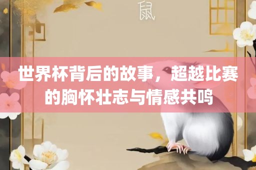世界杯背后的故吉安市靖泰电力工程有限公司事，超越比赛的胸怀壮志与情感共鸣