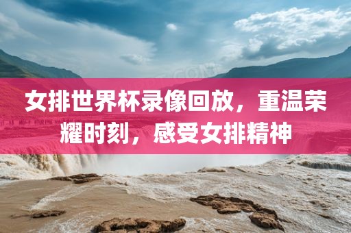女排世界杯录像回放，重温荣耀时刻，感受女排精神吉安市靖泰电力工程有限公司