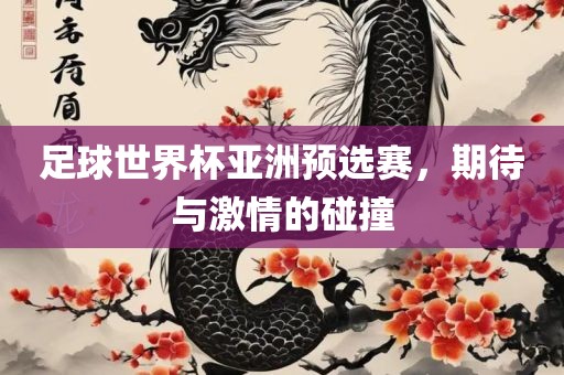 足球世界杯亚洲预选赛，期待与激情的碰撞