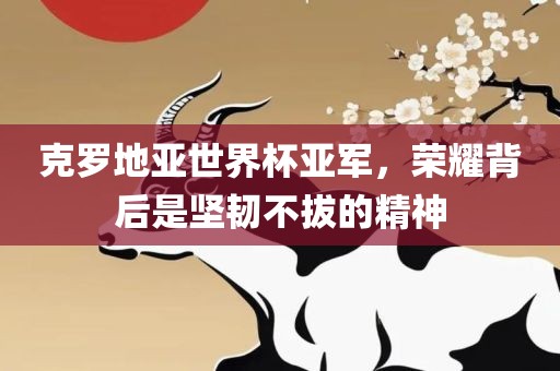克罗地亚世界杯亚军，荣耀背后是坚韧不拔的精神吉安市靖泰电力工程有限公司