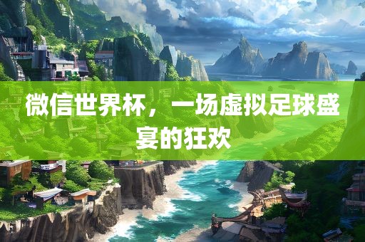 微信世界杯，一场虚拟足球盛宴的狂欢