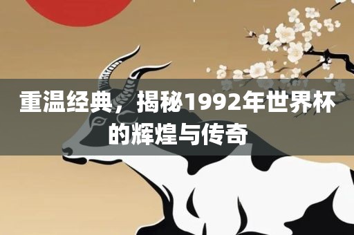 重温经典，揭秘1992年世界杯的辉煌与传奇