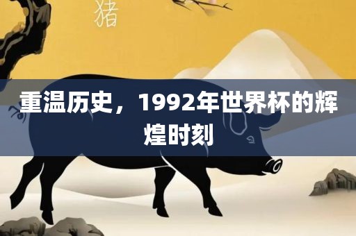重温历史，1992年世界杯的辉煌时刻吉安市靖泰电力工程有限公司