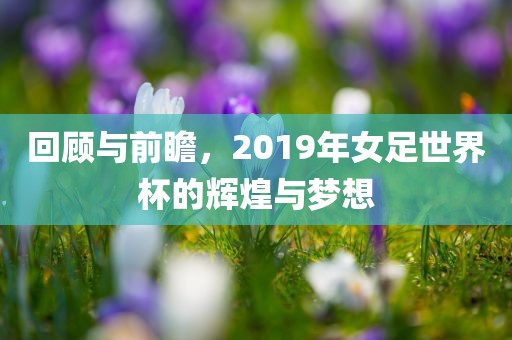 回顾与前瞻，2019年女足世界杯的辉煌与梦想