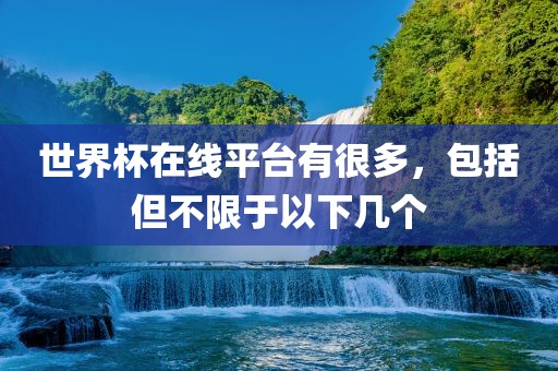 世界杯在线平台有很多，包括但不限于以下几个