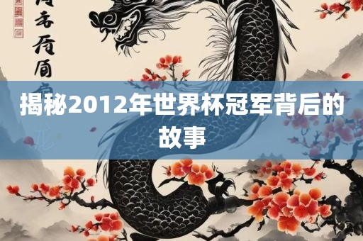 揭秘2012年世界杯冠军背后的故事