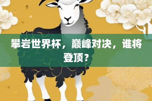 攀岩世界杯，巅峰对决，谁将登顶？
