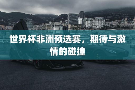 世界杯非洲预选赛，期待与激情的碰撞